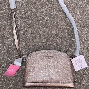 Kate Spade Crossbody Purse Sparkle Pink/Rose new w/tags